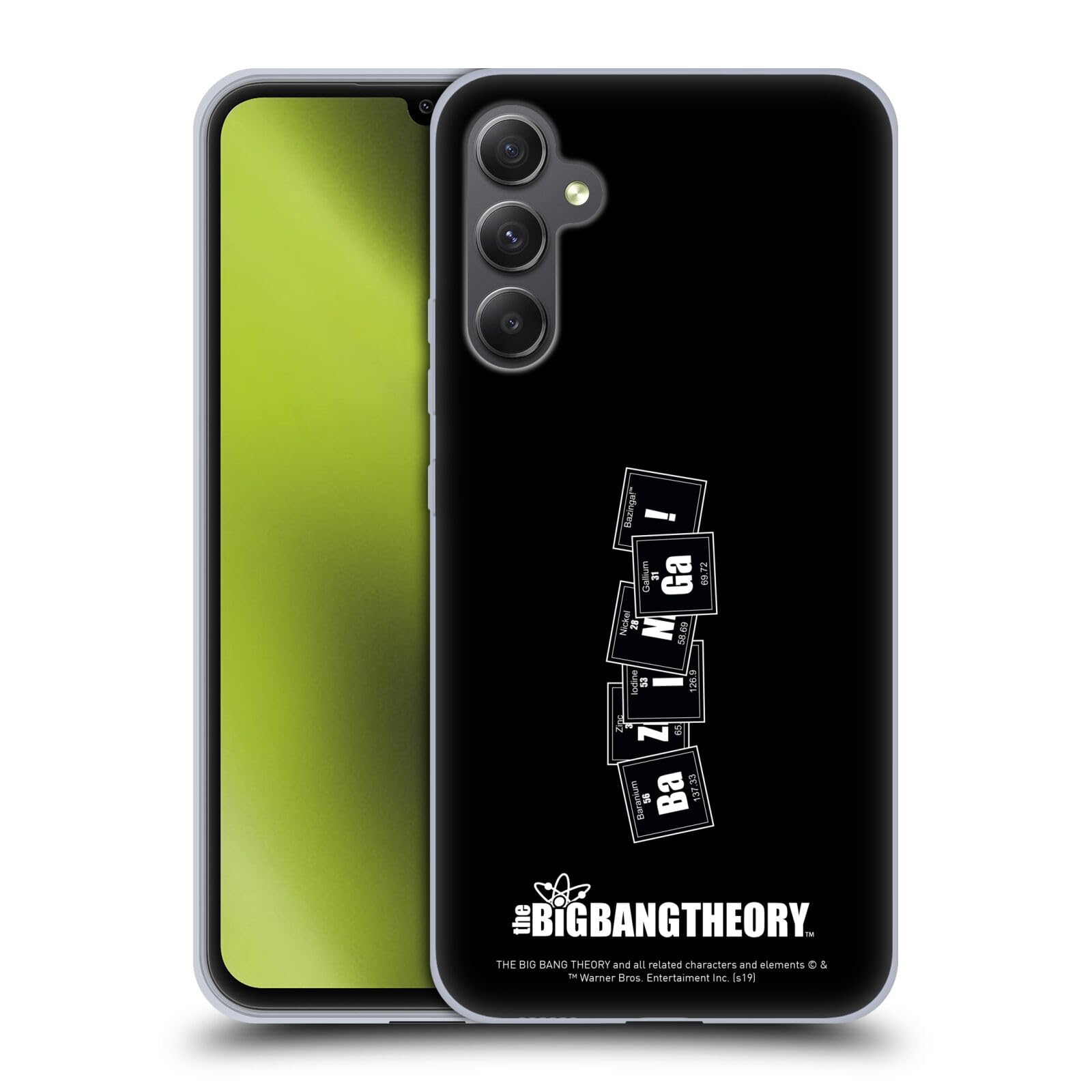 Head Case DesignsOfficially Licensed The Big Bang Theory Elements Bazinga Soft Gel Case Compatible With Samsung Galaxy A34 5G