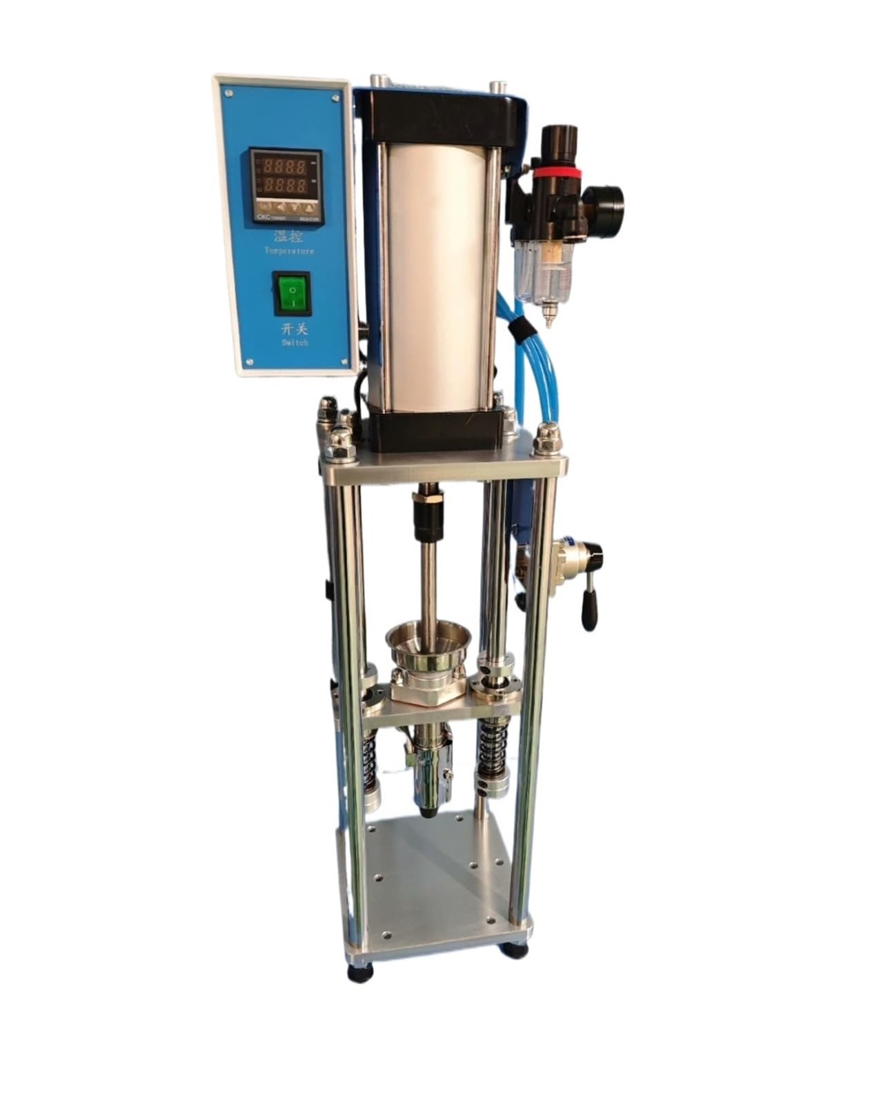Macchina per stampaggio ad iniezione da tavolo pneumatica fai da te: produzione efficiente di plastica con controllo preciso della temperatura