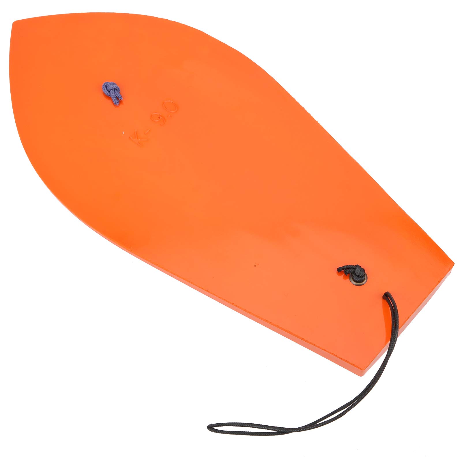Julihai Fishing Trolling Board, Plastic Diving Board for Migratory Fish and Bluefin Tuna with Wiggling Wobbling Action, Orange with Blue Wire, Compact Lightweight Portable Tool for (9#)