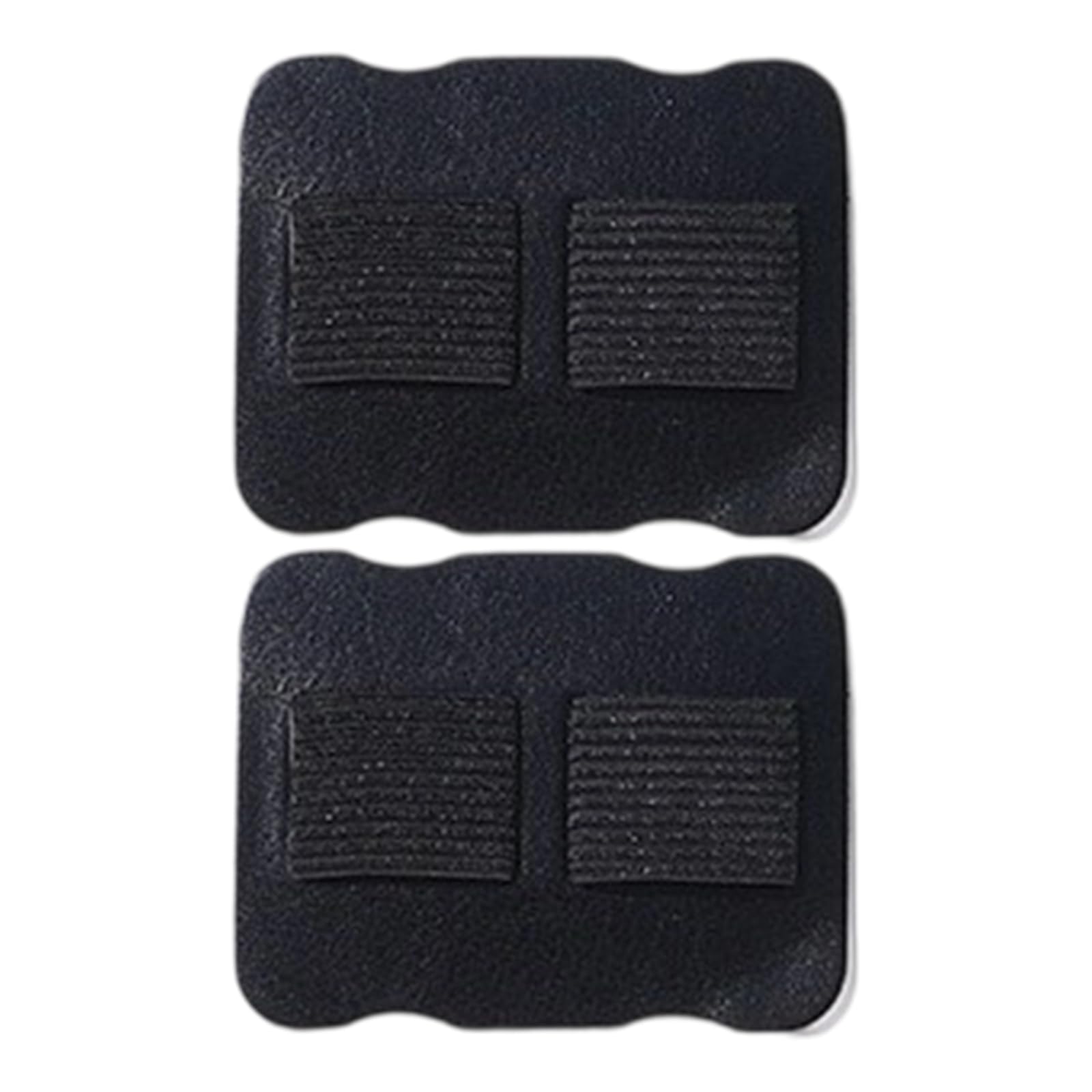 Hsioluted Black 2Pcs Leather Pen Organiser Adhesive Pen Organiser Elastic Band Slots For Notebook Accessories Double Slots