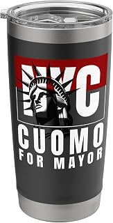 Andrew Cuomo for NYC New York Mayor Funny The City Poster Stainless Steel Insulated Tumbler