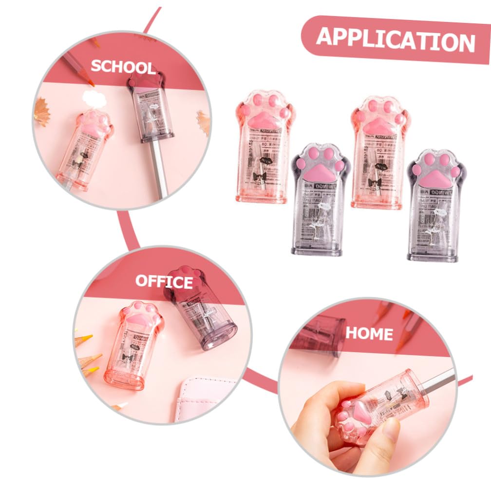 Tofficu 20pezzi Temperamatite Forma Di Zampa Di Gatto Da Temperamatite Manuale Compatto e Kawaii Per Cancelleria Scolastica Accessorio Necessario Per Scuola e Ufficio Design Carino e