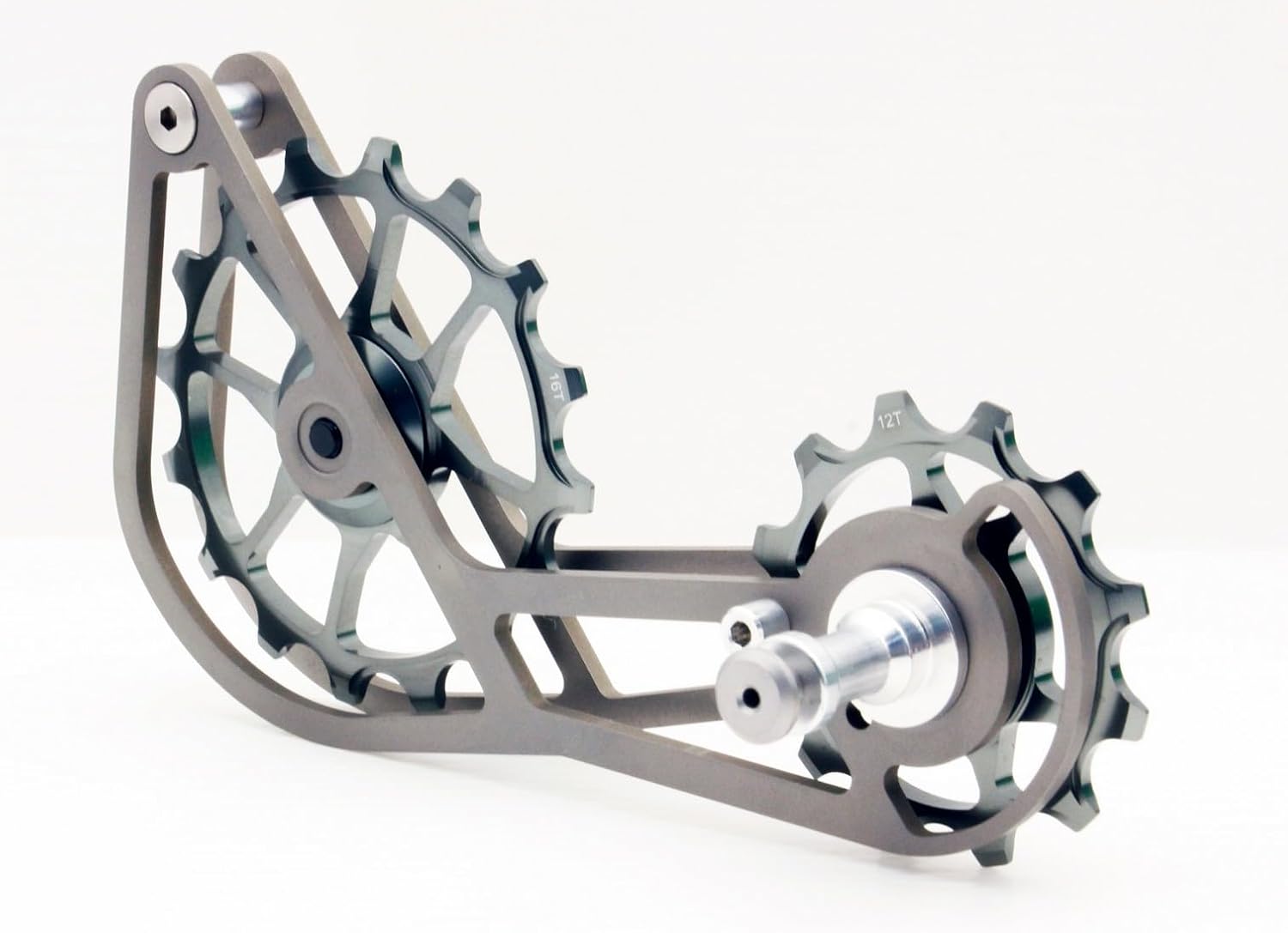 Titanium OSPW Oversized Pulley Wheel System - 12T/16T Sealed Bearing Cage for Shimano 11 Speed Dura-Ace R9100/R9150 & Ultegra R8000/R8050