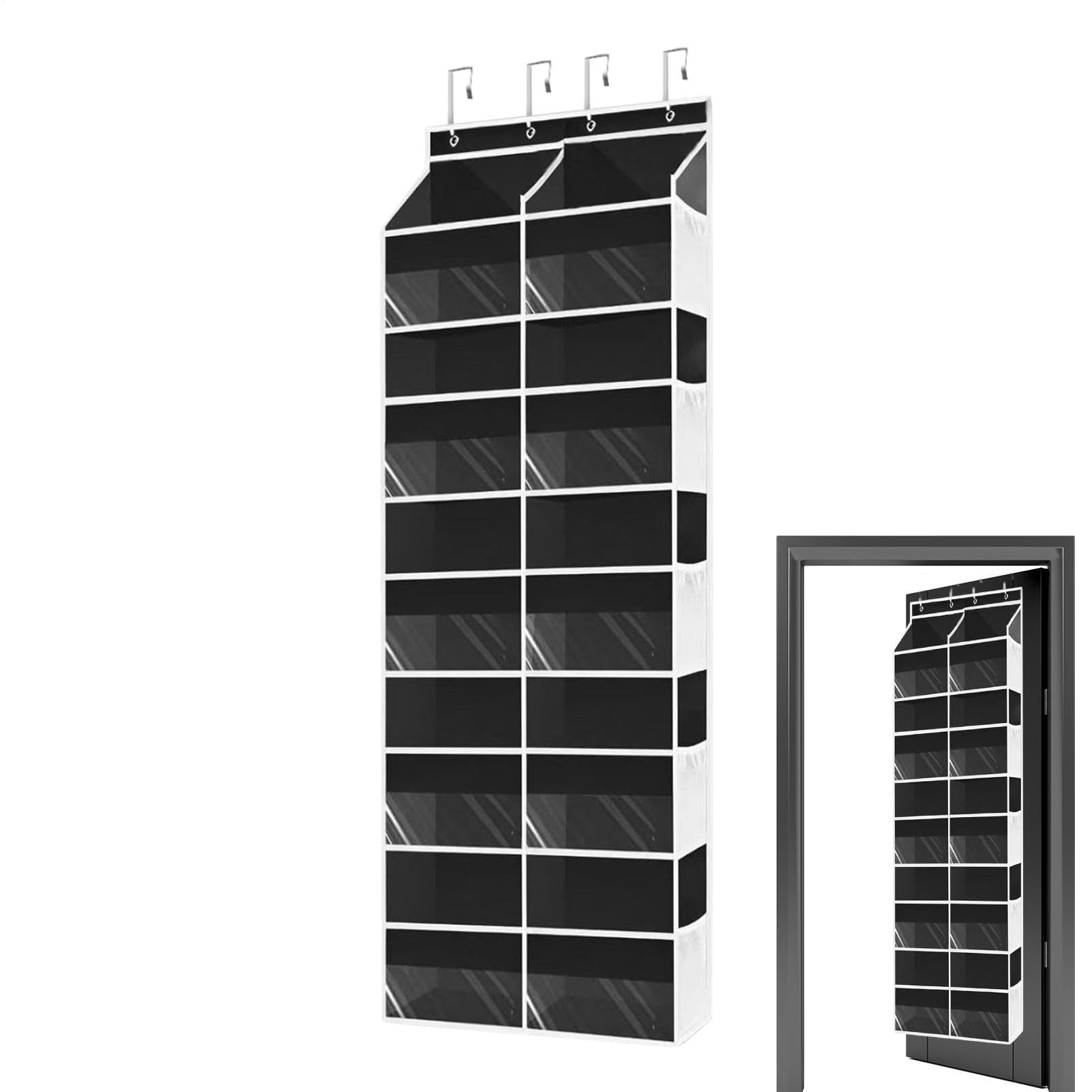 Generisch Türhängetasche Mehrtaschen-Stoffhalter-Ohne Bohren | Schrankorganizer Und Aufbewahrung für Speisekammer, Dusche, Schlafzimmer, Küche, Waschküche, Kinderzimmer, Badezimmer,