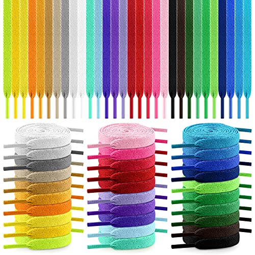 30 Pairs Flat Colored Shoe Laces, 31