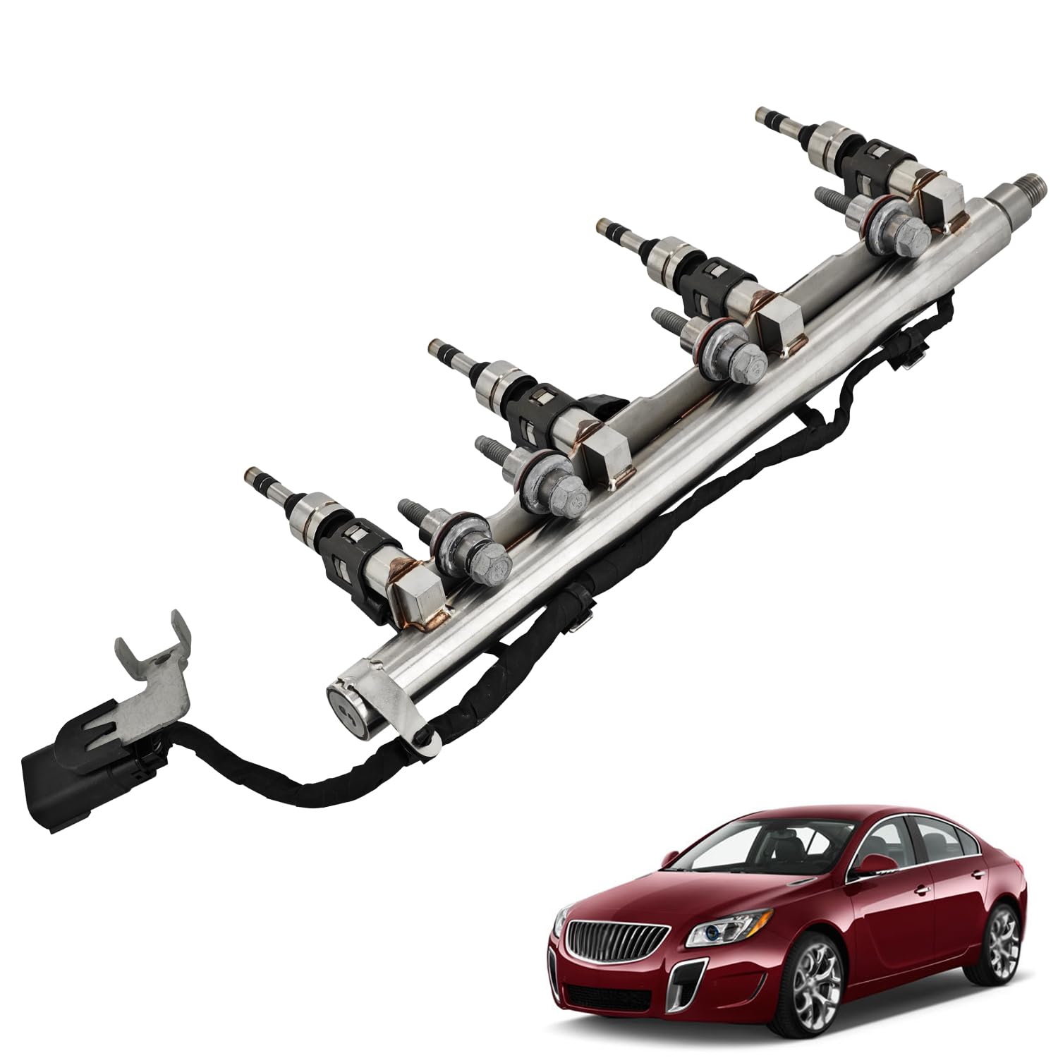 12633784 Fuel Rail W/Injectors Fit For Chevy Equinox 2010-2017 2.4L
