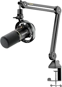 MAONO PD200W Hybrid Wireless Podcast Microphone for PC, XLR USB Dynamic Mic Kit with Boom Arm, Software, Noise Cancellation, for Vocal Recording, Streaming, Content Creation, Home Studio, Voiceover
