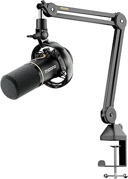 MAONO PD200W Hybrid Wireless Podcast Microphone for PC, XLR USB Dynamic Mic Kit with Boom Arm, Software, Noise Cancellation, for Vocal Recording, Streaming, Content Creation, Home Studio, Voiceover