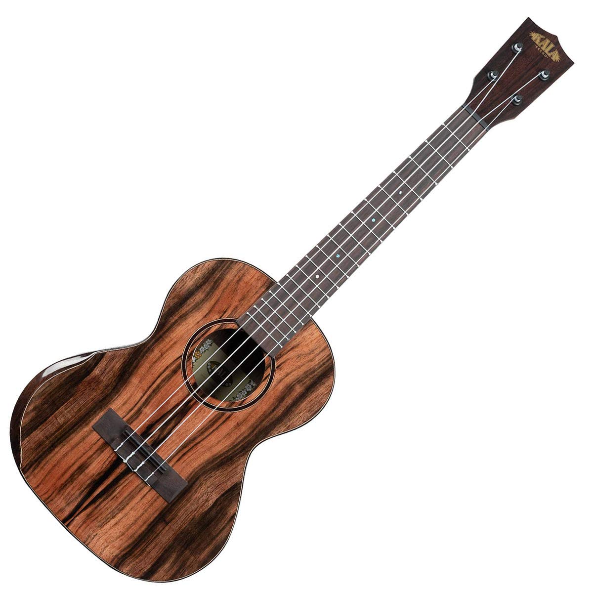 Kala KA-PX-EBY-T Ukulele Tenore Ebano Premier Exotic con Borsa