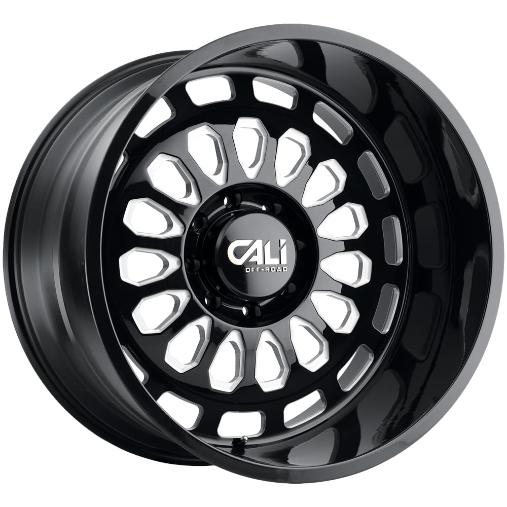 CALI OFF-ROAD9113-2983BM Paradox 9113 Gloss Black/Milled Spokes 20X9 6-139.7 0mm 106mm