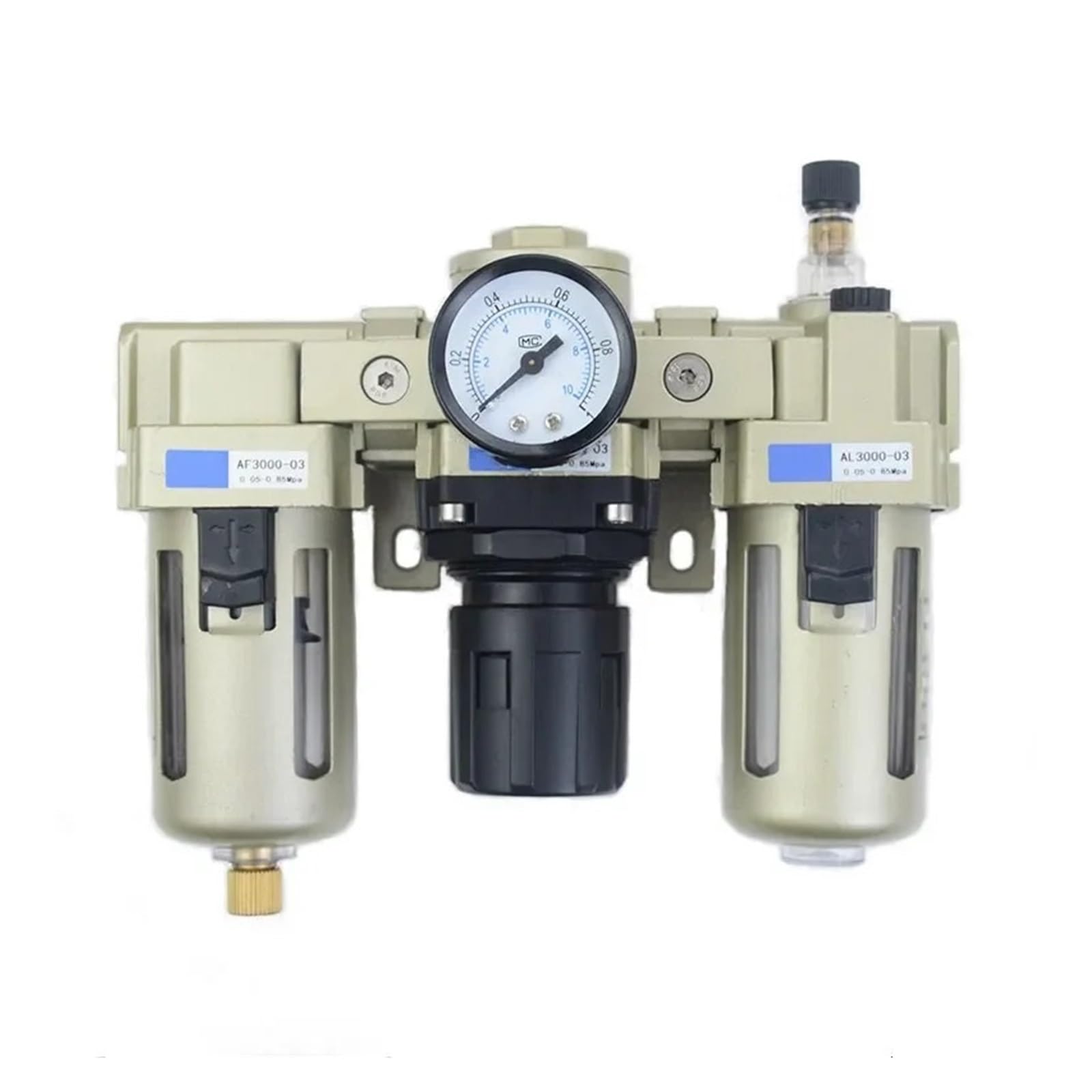 Filtro compresor de aire AC3000-03D para regular la presión y separar agua 3