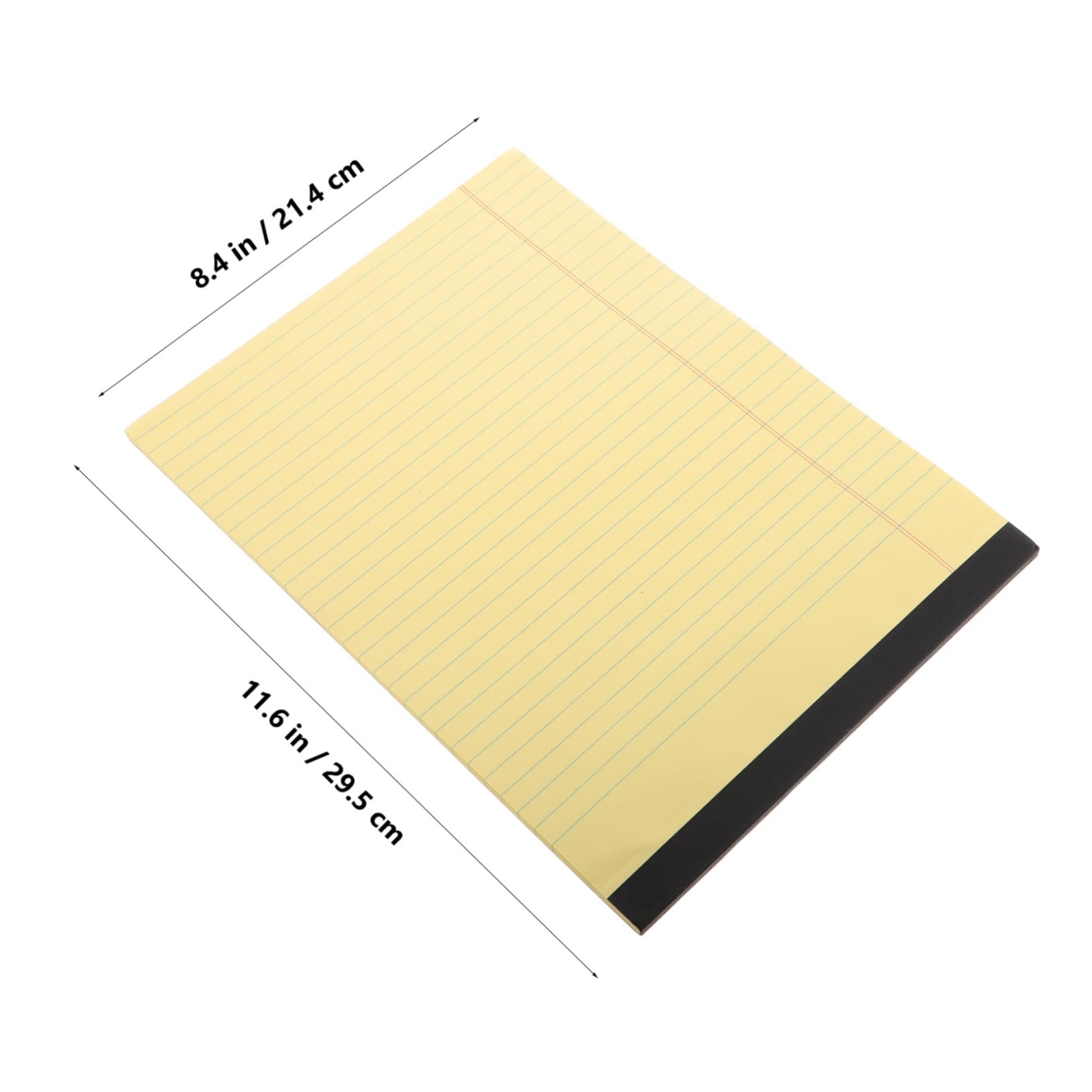 Blocchi Note Gialli A4 6 Pezzi per Ufficio e Lavoro con Pagine Rigate e Layout a Sezioni in Polpa di Legno per Organizzare Appunti
