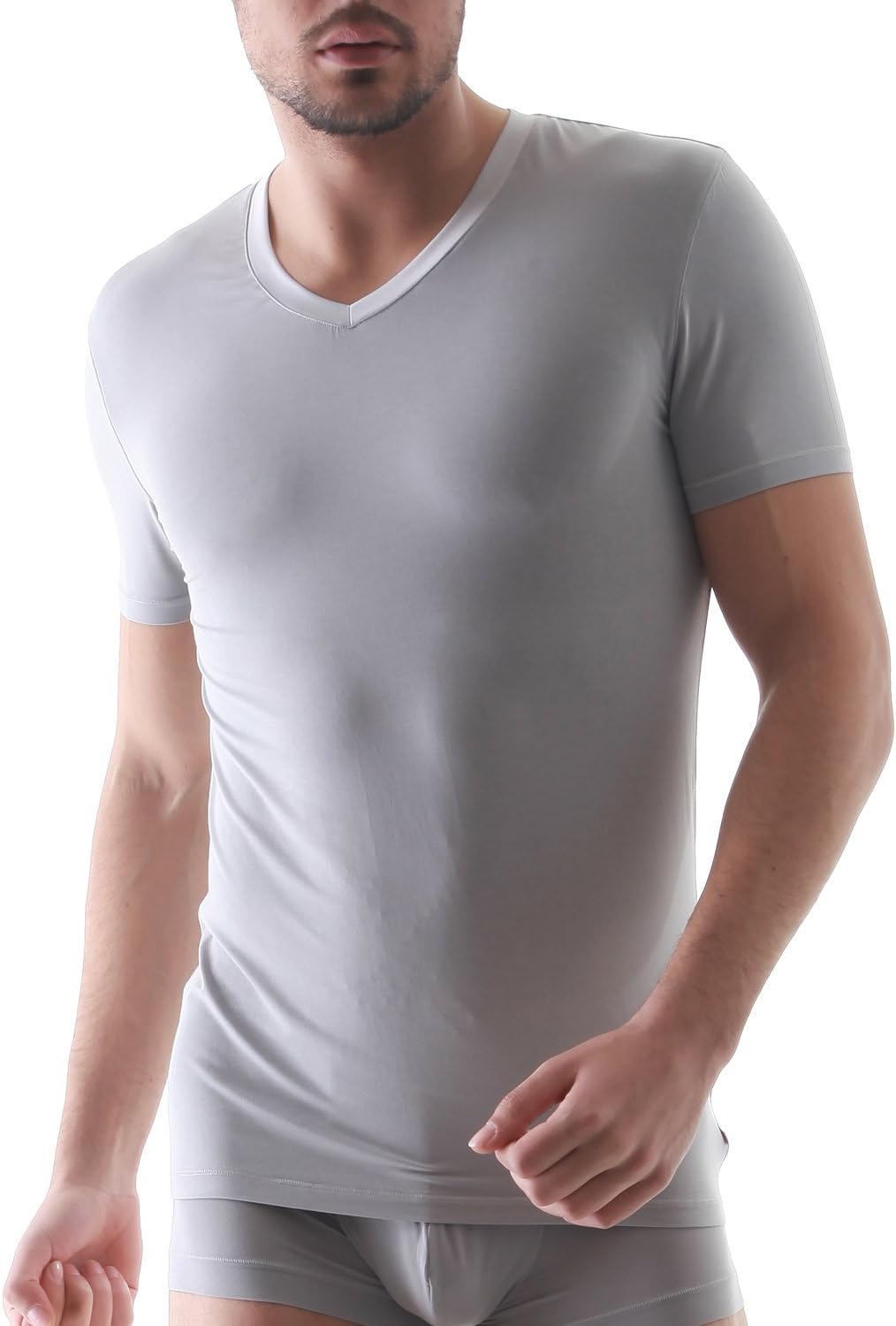 DAVID ARCHY Men's 3 Pack Micro Modal Underwear Soft Comfy VNeck