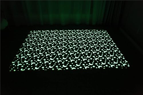 Miniatura 30 de Alfombra luminosa que brilla en la oscuridad para dormitorio, sala de estar, única, suave, lavable, moderna, alfombra de interior para dormitorio