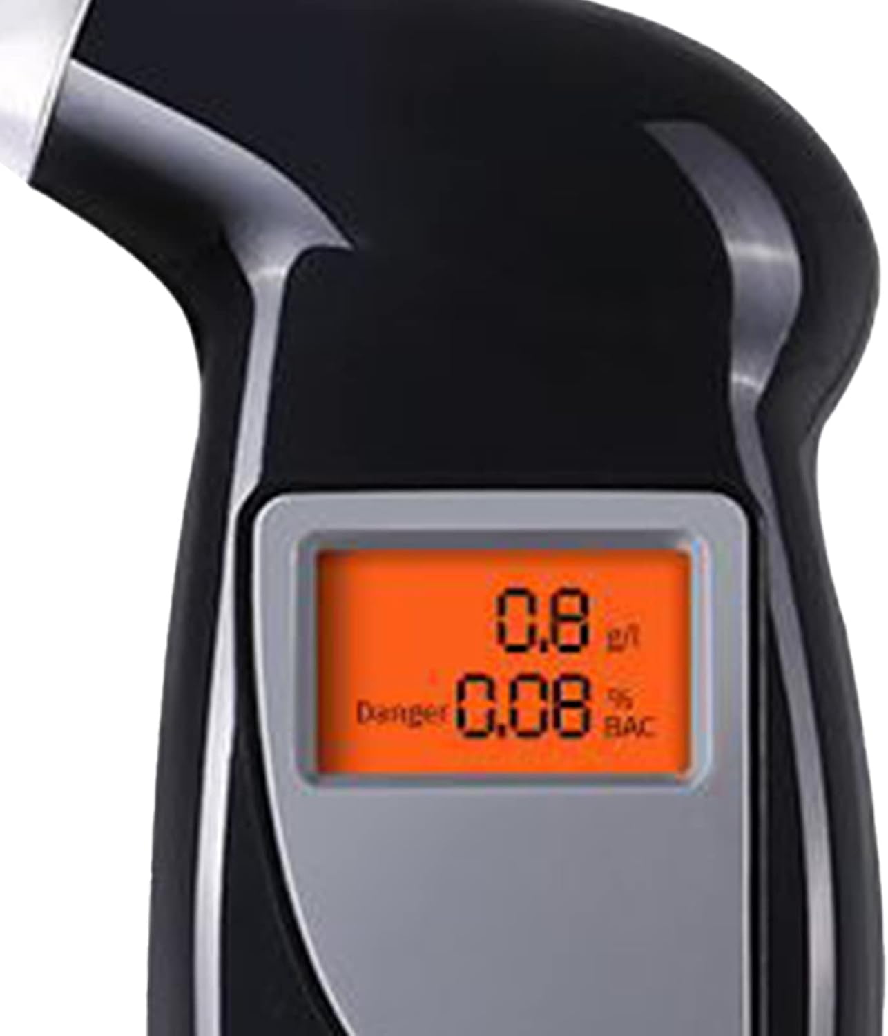 Tyenaza Breath Alcohol Tester, Black Portable Sensitive High Accuracy Air Blowing Alcohol Tester with 5 Mouthpieces, for Personal & Professional Use