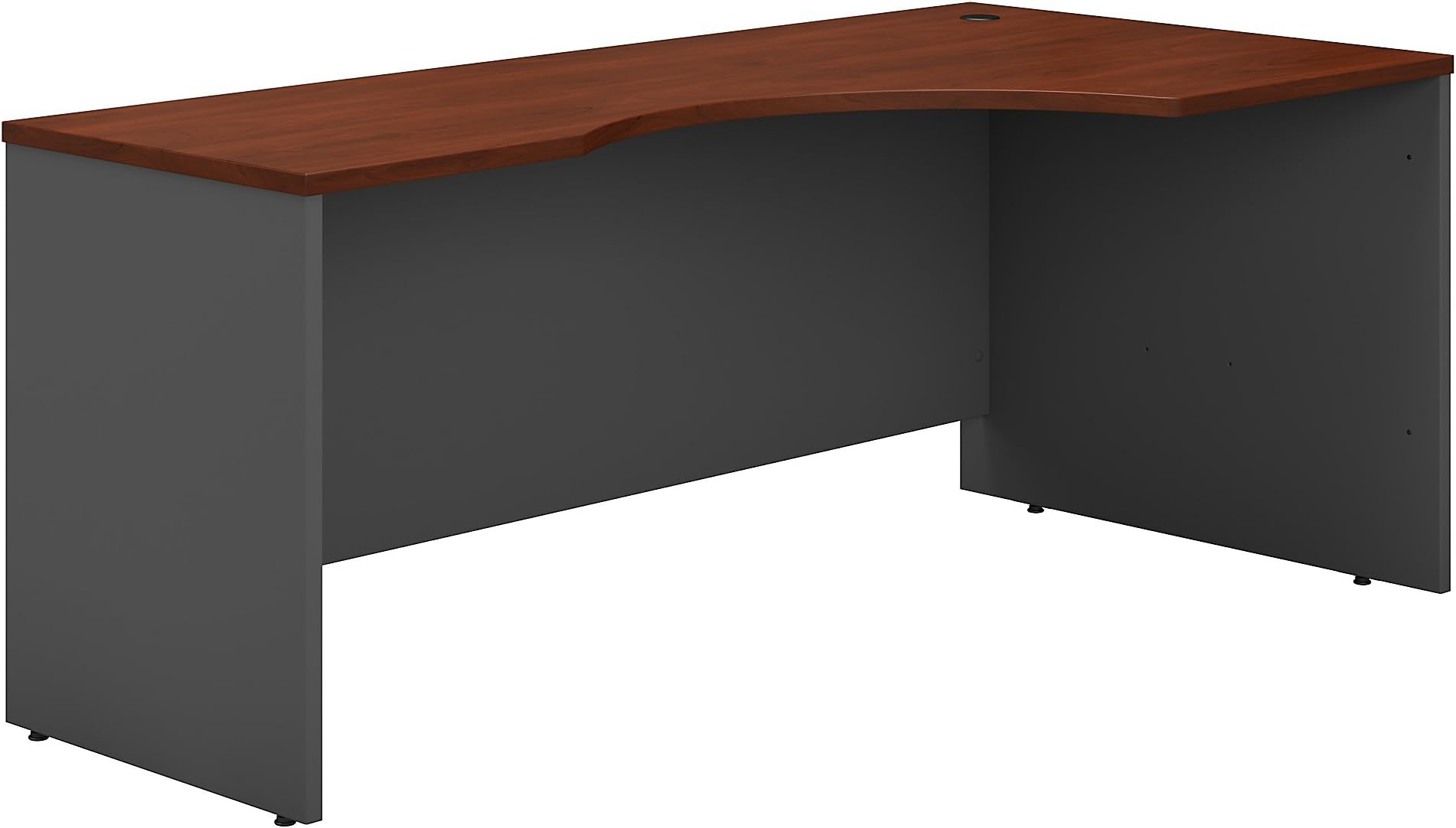 Bush Business FurnitureSeries C 72W Right Handed Corner Desk in Hansen Cherry, Large Computer Table for Home and Professional Office