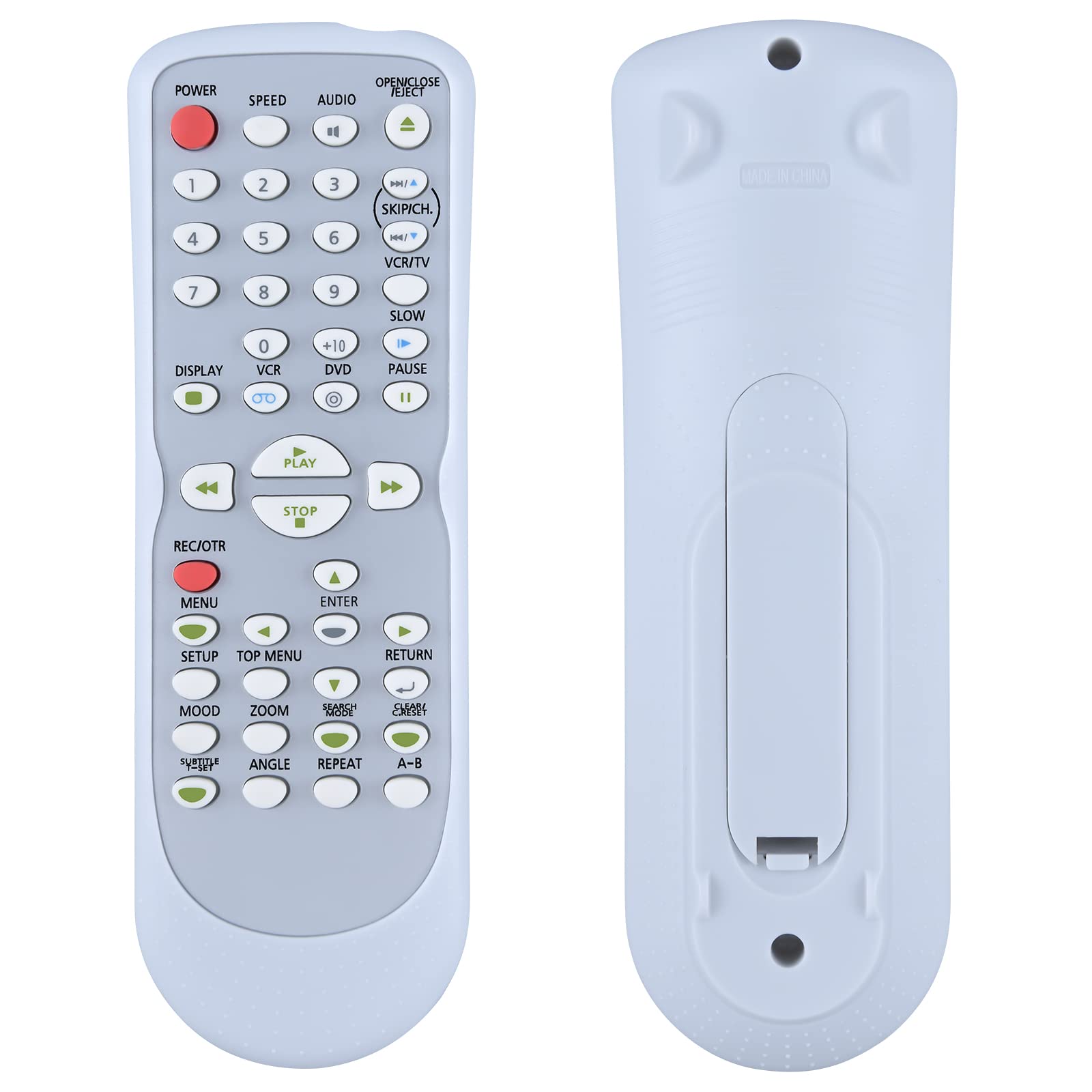 PZL NB177 NB177UD Replacement Remote Control for Emerson GFM Sylvania CD DVD VCR Player with Video Cassette Recorder DVC865F DVC865G DVC840G SRDD495