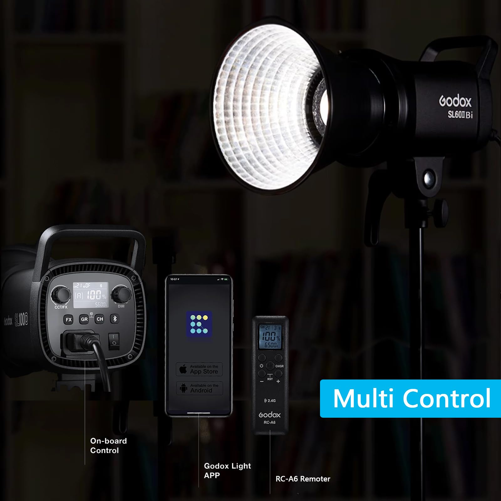 Amazon.com : Godox SL60II-Bi LED Video Light Kit, Continuous