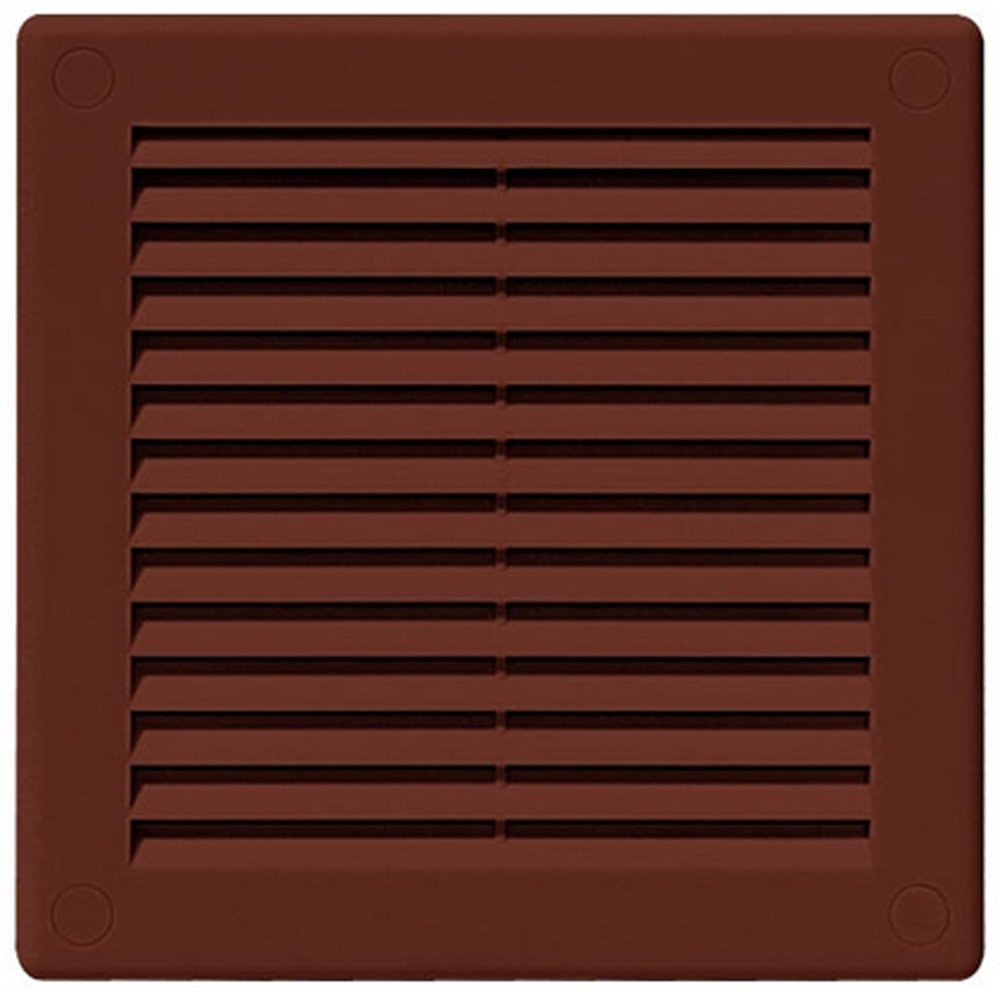Airtech-Uk Brown Air Vent Grille Plastic Wall Ducting Ventilation Cover Variety Of Sizes (250 X 250Mm)