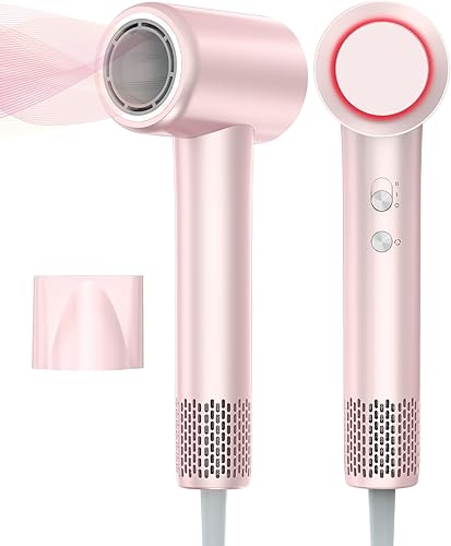 Secador de pelo, secador profesional de 110,000 rpm, motor sin escobillas con tecnología iónica negativa para un secado más rápido, boquilla