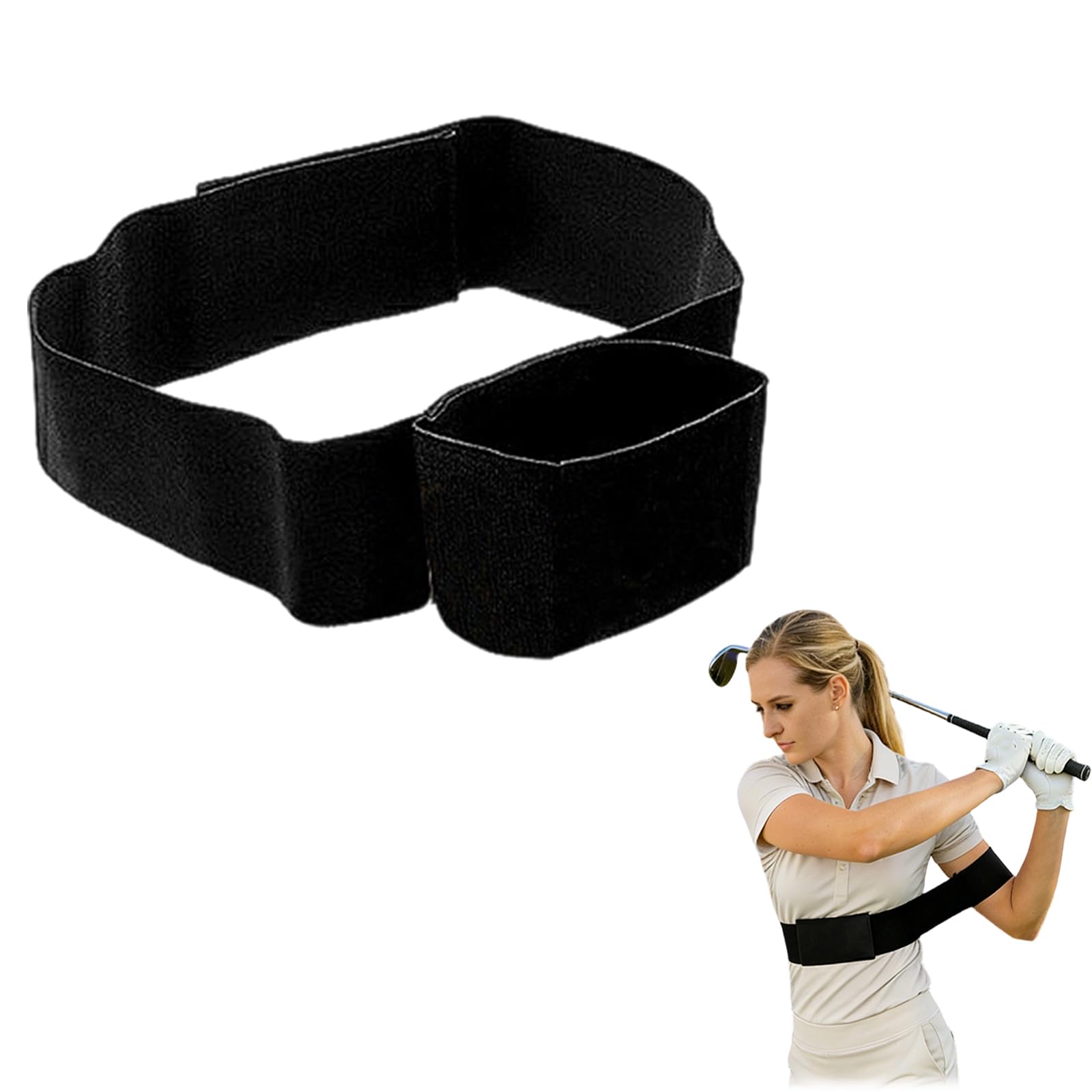 Wvbzf 1PC Golf Swing Training Aid, TRS Slider Golf Aid Training Equipment, Swing Sync Golf Trainer for Indoor Outdoor Practice, Golf Training Aids for Beginners and Intermediate Golfers