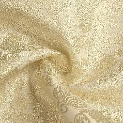 Image of Paisley Floral Mens Tie Formal Necktie Pocket Squares Ties Clips Cufflinks Classic for Men Set