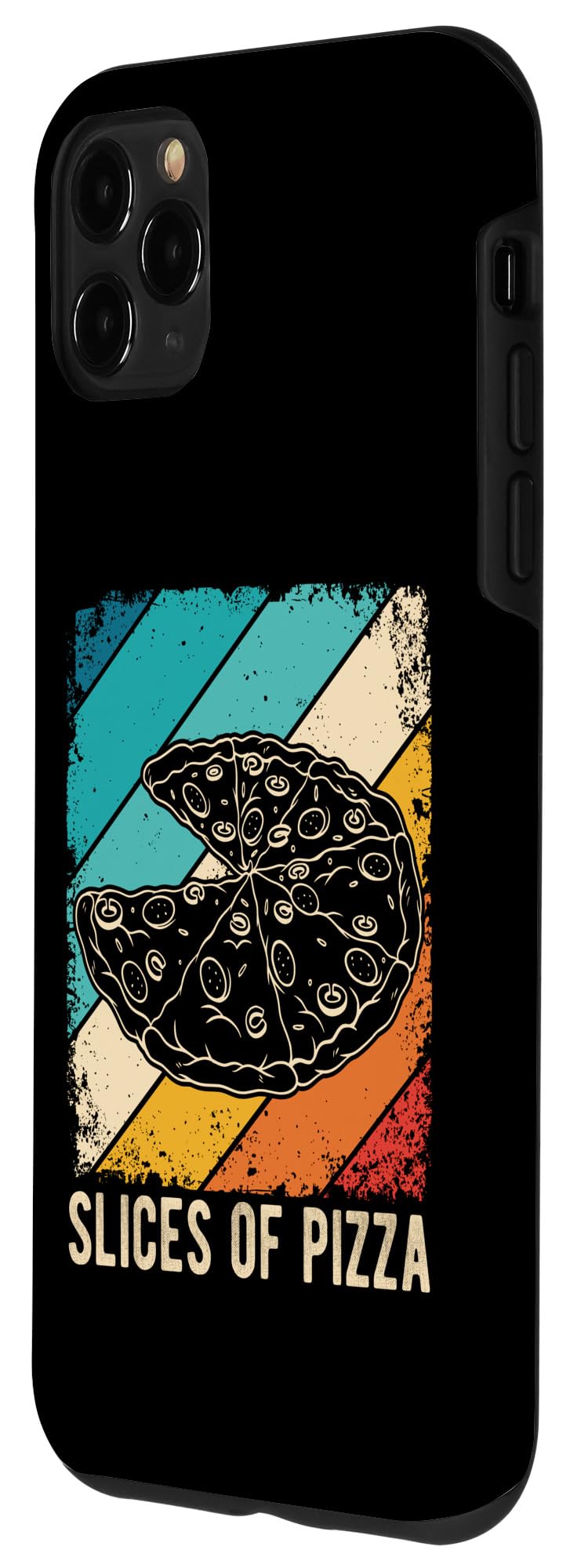 iPhone 11 Pro Max SLICES OF Pizza Vintage Pizza Case - Image 2