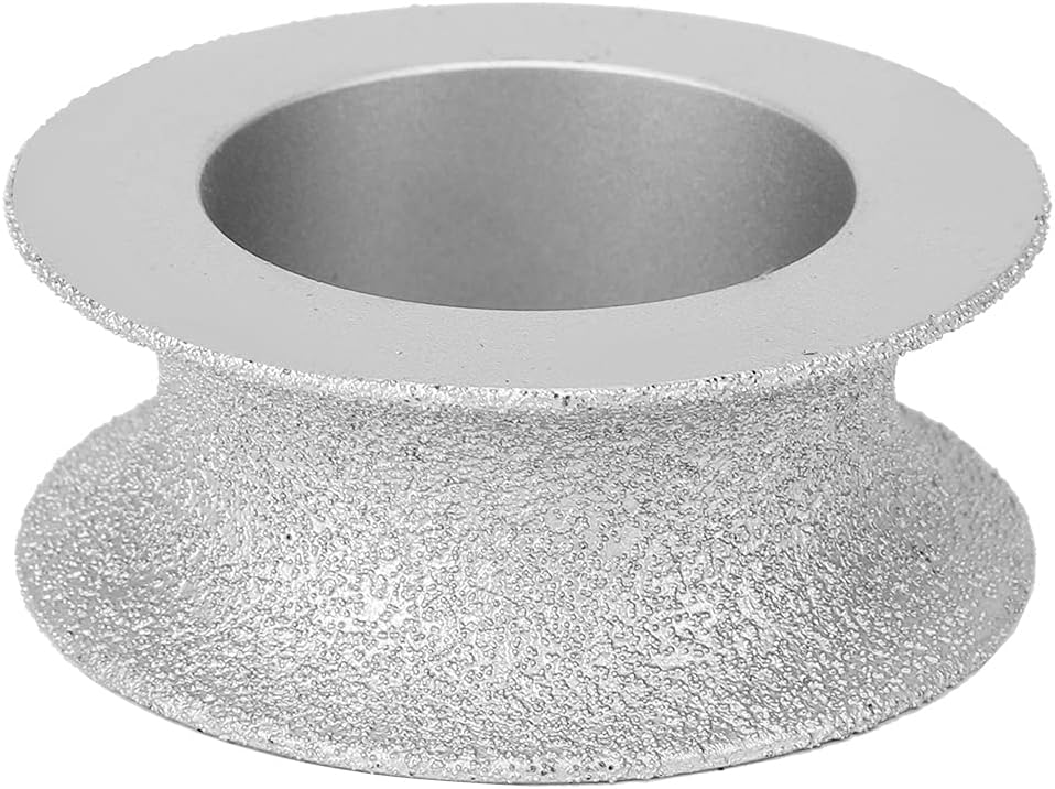 Acouto 7.3cm Brazed Grinding Wheel Concave Abrasive Wheel Stone Ceramic Glass for Half Round Grinding for Stone Marble Granite Rock Polishing (Concave Grinding Wheel 2.5)