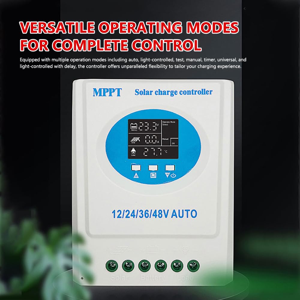 Controlador de carga solar MPPT 150 A 12 V 24 V 36 V 48 V Pantalla LCD Regulador inteligente de la batería con doble salida USB para batería de litio