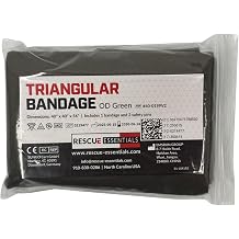 Rescue Essentials Triangle Bandage with Two Safety Pins, 40 x 40 x 56