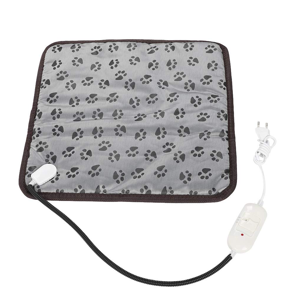 Coussin Chauffant électrique pour Animaux de Compagnie, Tapis Chauffant Imperméable pour Chats et Chiens avec Protection de sécurité Contre la Surchauffe, Tuyau (Empreinte européenne Petite)