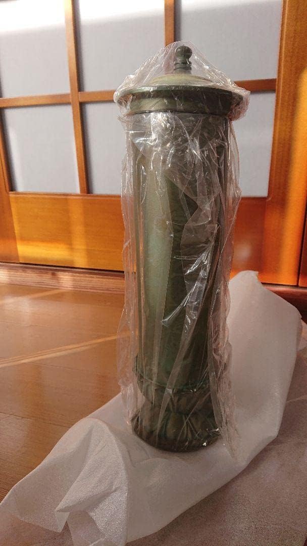 経筒 大 紙箱入 37cm 銅製 経筒 大 紙箱入 37cm 銅製 銅経