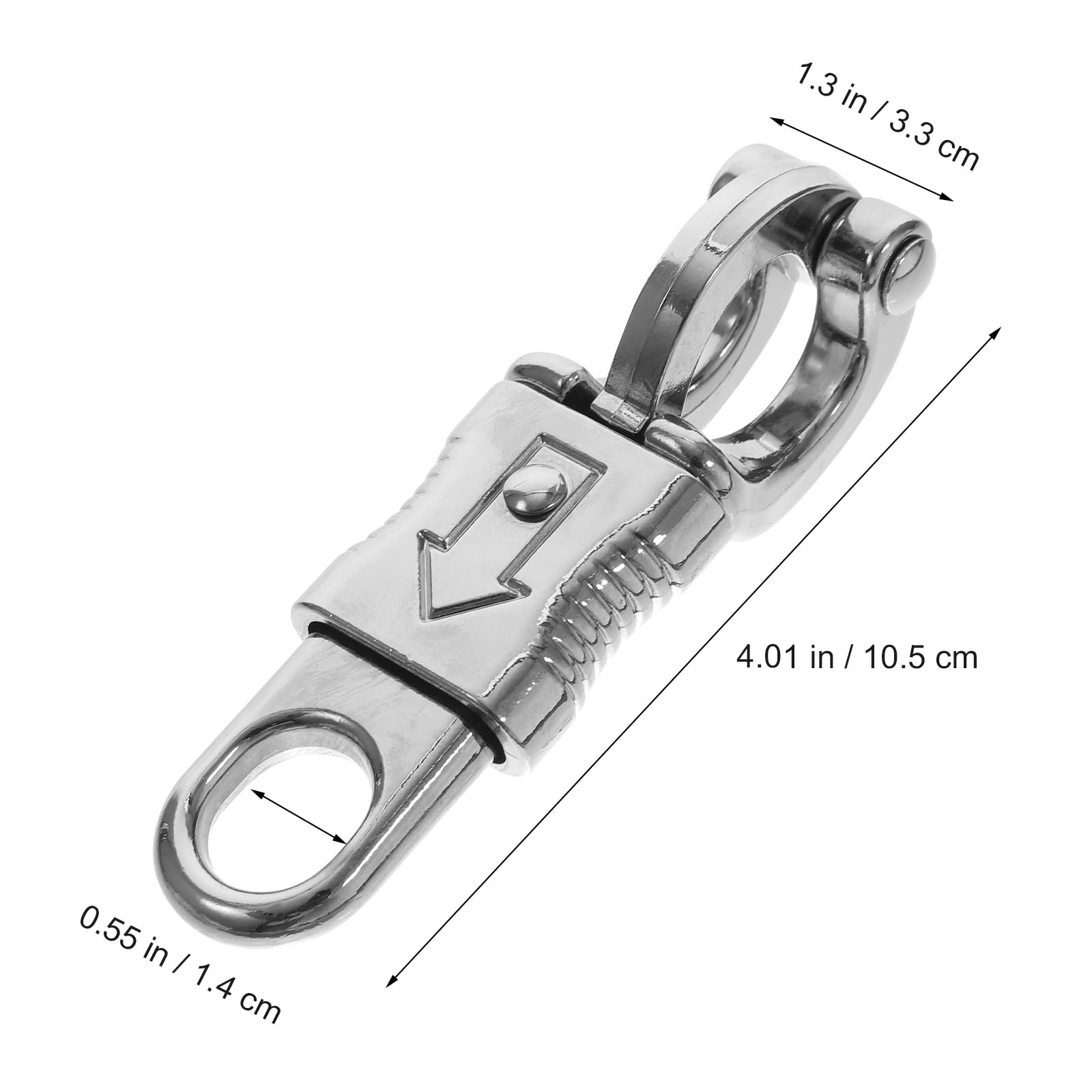 ULTECHNOVO Quick Release Horse Snap Hook with Fixed-Eye Panic Snap for Outdoor Riding and Training Paracord Buckle Durable Zinc Alloy Clip - Image 2