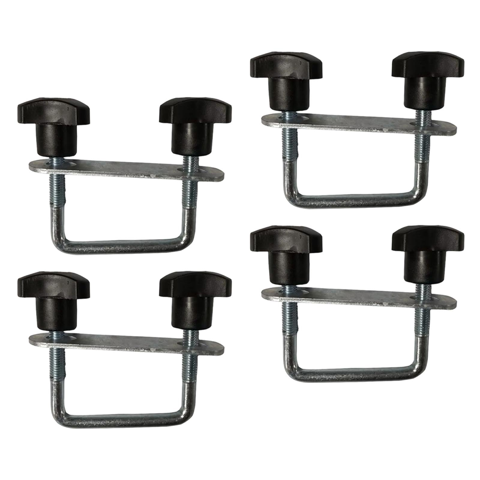 Milageto Lot de 4 Boulons en U pour Coffre de Toit, Fixations et Clips de Fixation, Attaches en Métal, Accessoires Haute Performance et Polyvalents pour Porte-Bagages de Toit, 9 Cm