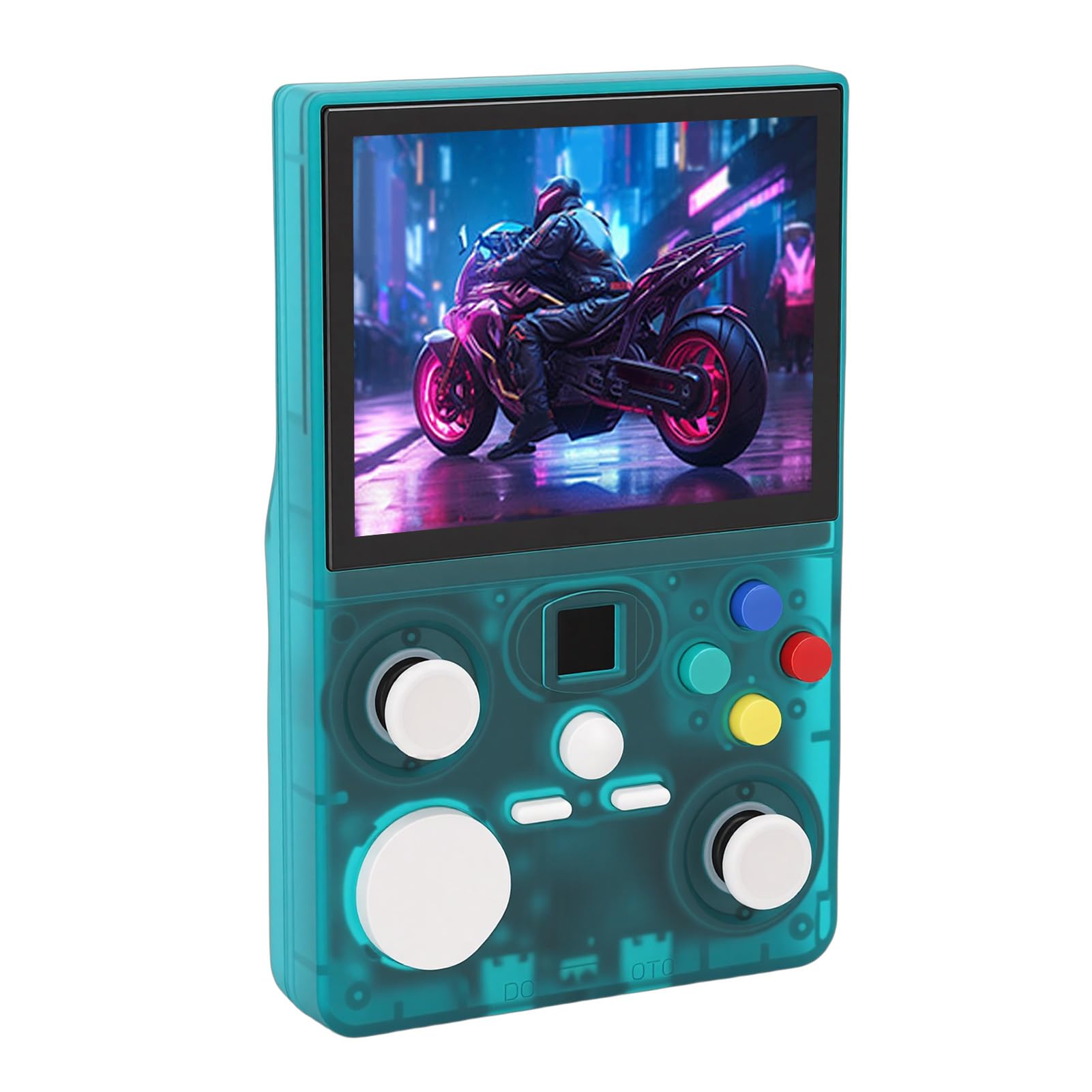 Console di Gioco Portatile retrò, Schermo HD da 3,5 Pollici, WiFi, Doppio Joystick, Batteria da 4000 mAh, Materiale ABS Leggero per, Supporto per Giochi Multiplayer, Ideale per Il (Verde)