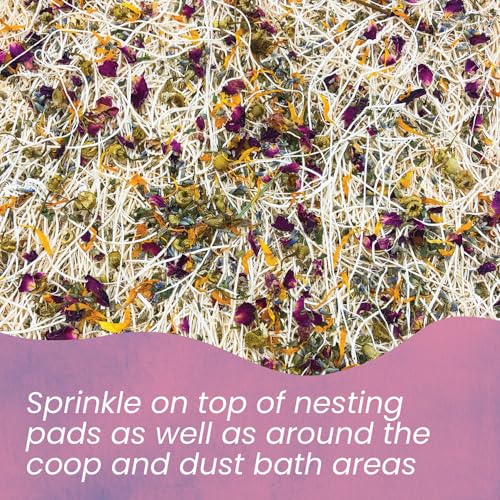 Image of MagJo Aspen Nesting Pads for Chicken Coops - USA Grown Aspen Excelsior Nest Box Liners 13x13-10 Pack with 4 oz Nesting Herbs