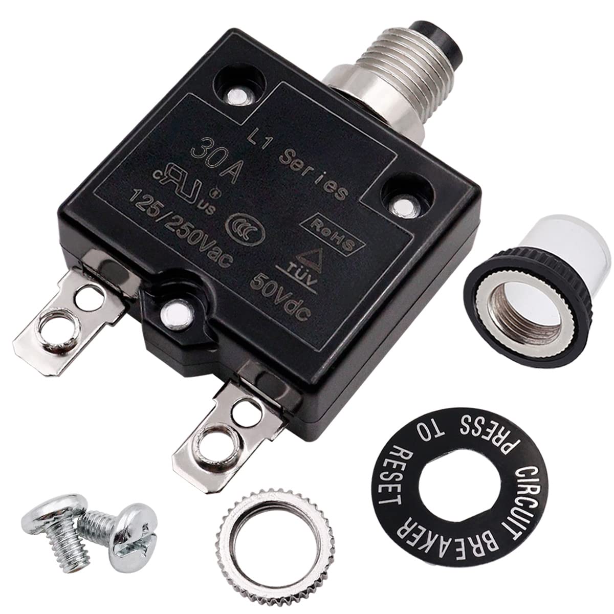 smseace 15A Thermal Circuit Breaker - Manual Reset -14 smseace 15A Thermal Circuit Breaker - Manual Reset -14