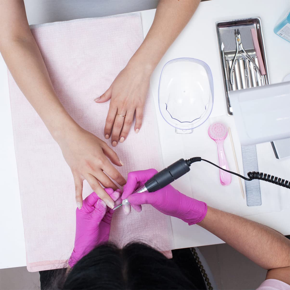 FRCOLOR Manicure Bowl Set 2pcs Soaking Bowl for Nail Art Remover Nail Tech Must Haves