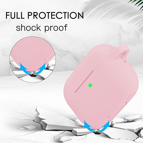 Miniatura 4 de OLEBAND Funda para Airpods Pro de 1 generación con bonito llavero brillante, funda protectora de silicona y antideslizante, compatible con Apple Air