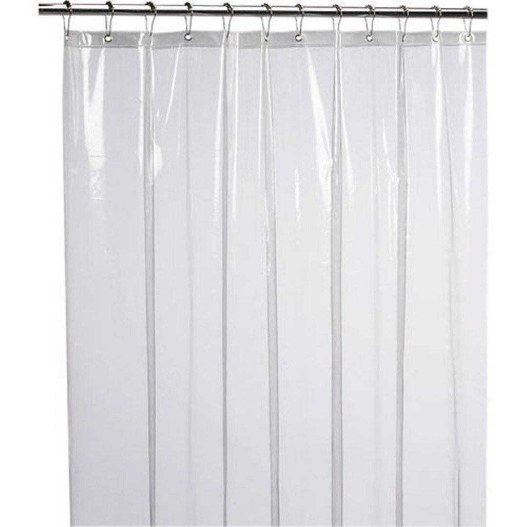 Kuber Industries Bamboo Shower Curtain - Waterproof & Grey -6