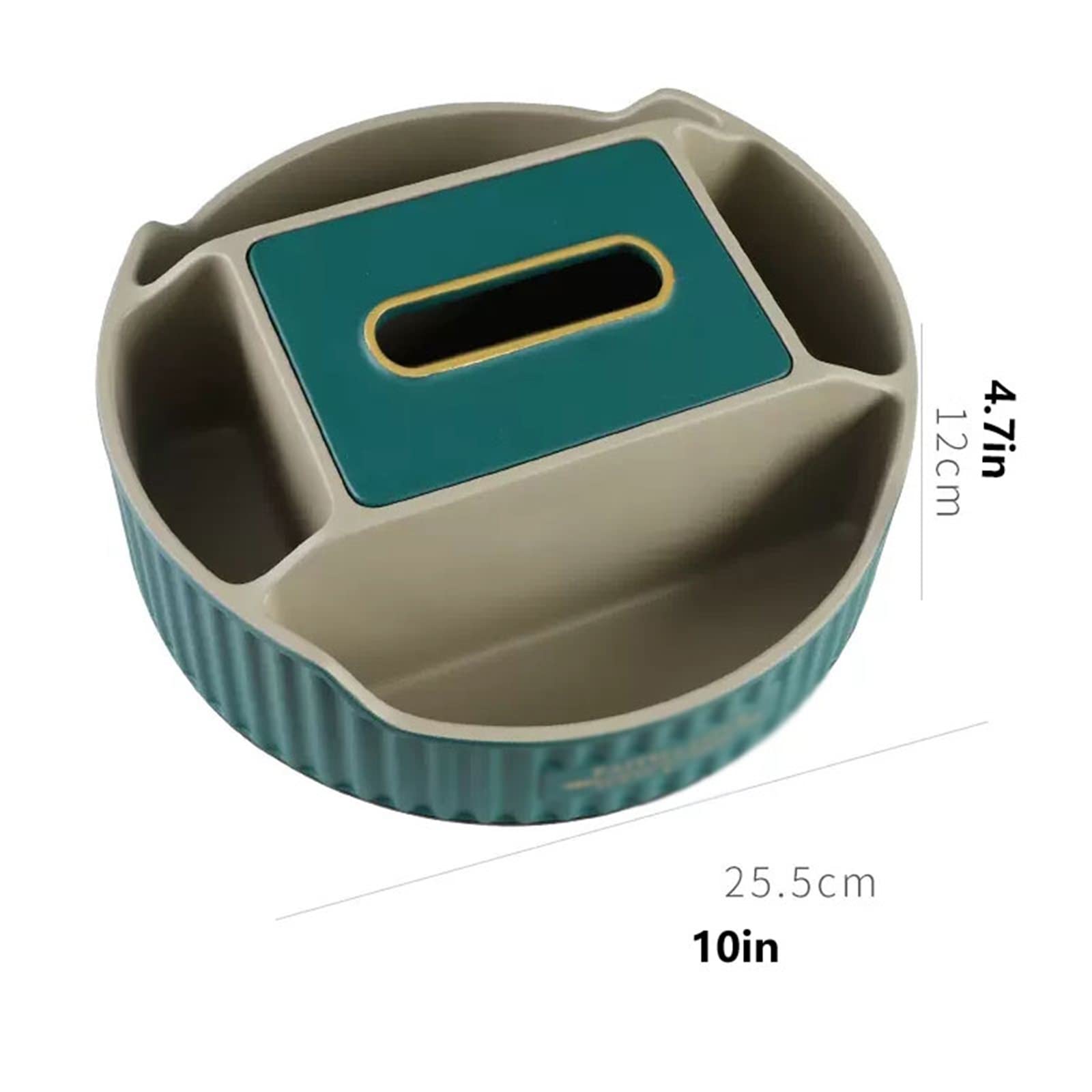 Portafazzoletti Multifunzionale Porta fazzoletti Porta fazzoletti moderno rotondo multi-spazio Scatola porta fazzoletti Soggiorno Camera da letto Ufficio Decorazione desktop Coperchio scatola fazzolet