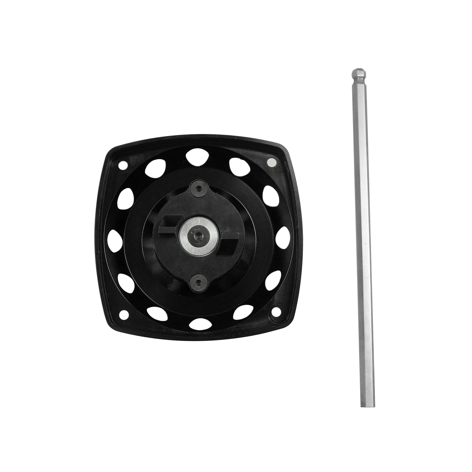 Rotor eléctrico CNC de aluminio RC arrancador para motores de 23-30.5CC 1/5 HPI Rovan BAJA LOSI RC piezas de coche (negro)