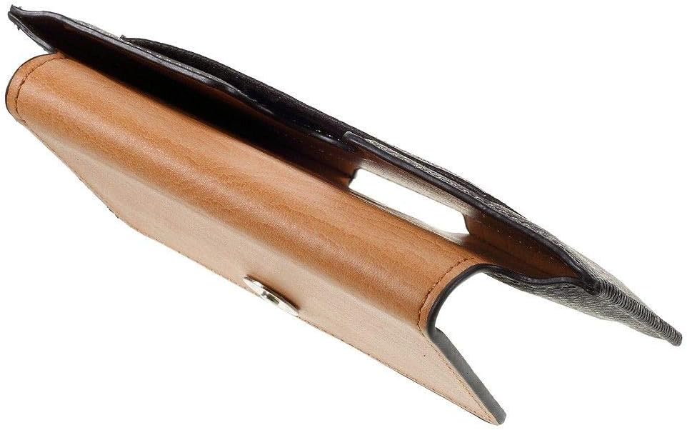 Leather Horizontal Belt Clip Case with Card Holder for Blackview P