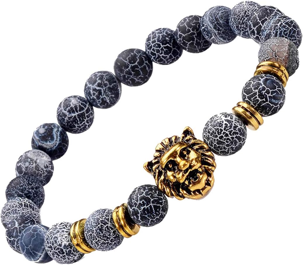 Antiquity Sian Art Tibetan 10mm Mala Prayer Buddhist Beads, Tiger Eye or Cat Eye Extend Strong Charm Bracelet Jewelry Woman Girl