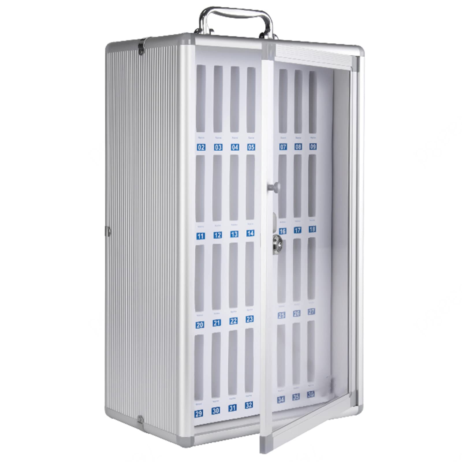 Armario Seguro para Guardar teléfonos móviles con Cerradura - Caja de Seguridad de 36 Posices para aulas y oficinas. Ideal para Dispositivos electrónicos de Estudiantes y soluces de al