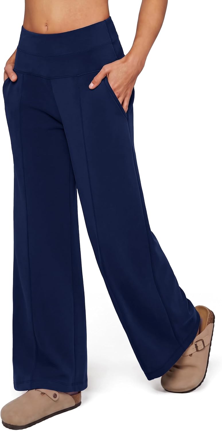  Wide Leg Pants for Women Casual High Waisted Palazzo Trousers thumbnail