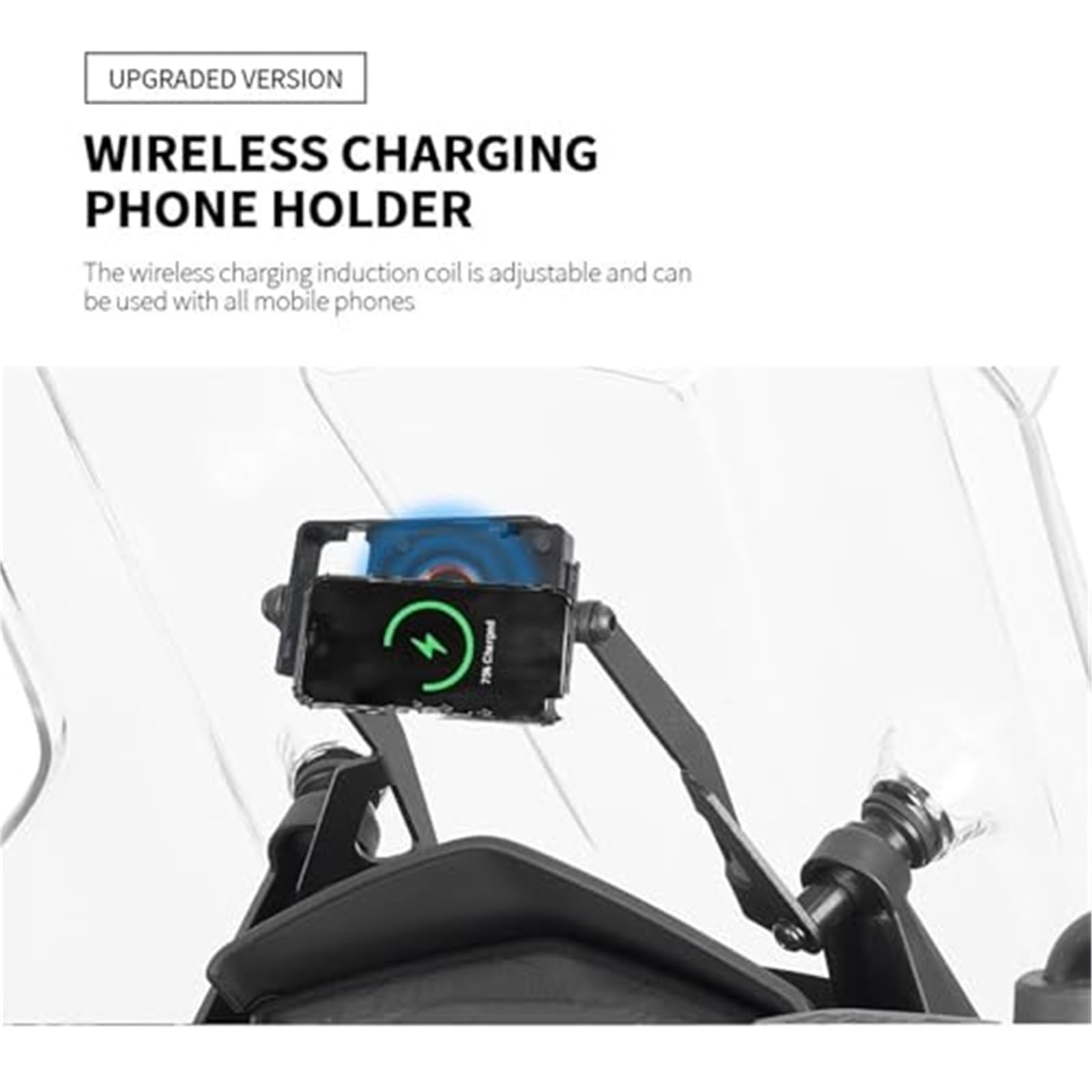 Odłączany uchwyt na telefon, do MOTO, do GUZZI V 85 TT V85TT V85 2019-2023, do Smart, uchwyt na telefon, uchwyt na nawigację GPS, górny wspornik owiewki szyby przedniej motocykla Uchwyt na te
