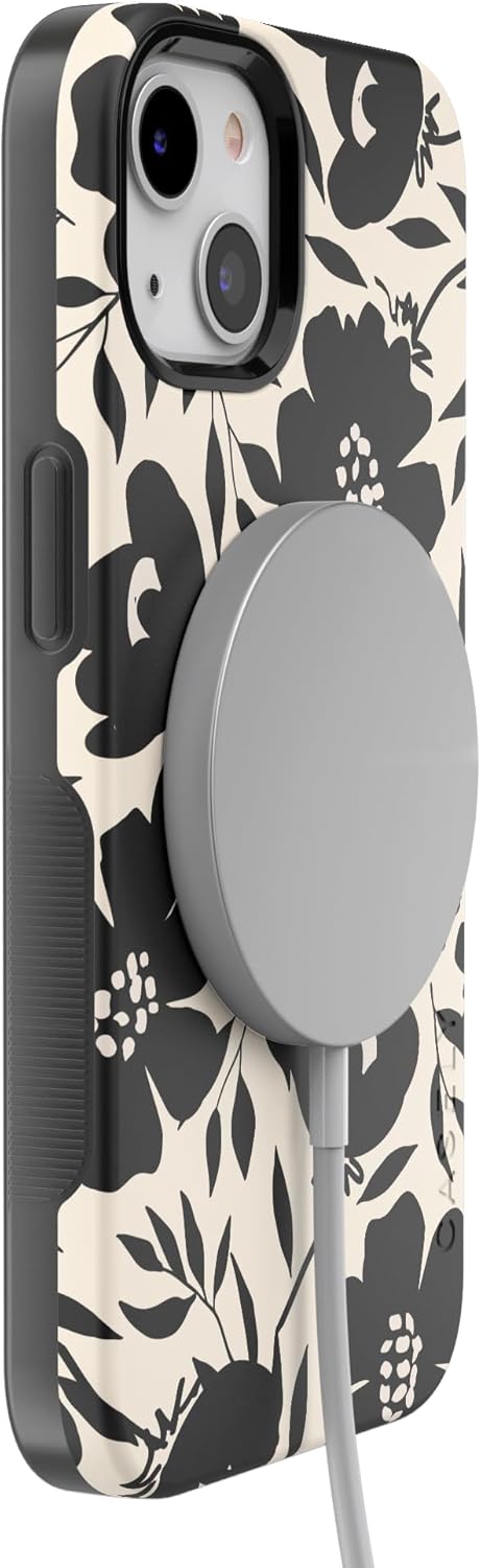 Casely iPhone 13 Case | Dark Fantasy | Contrast Floral | Bold Protective Design | Compatible with MagSafe