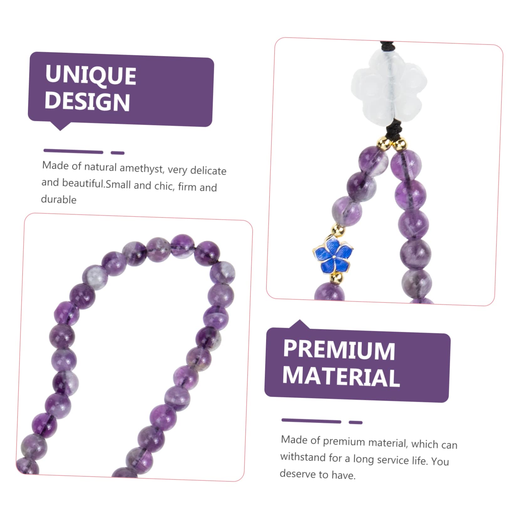 KOMBIUDA Colgante de Teléfono Móvil de Natural Correa Cámara Lanyard Decorativo Accesorios Móviles Llaveros