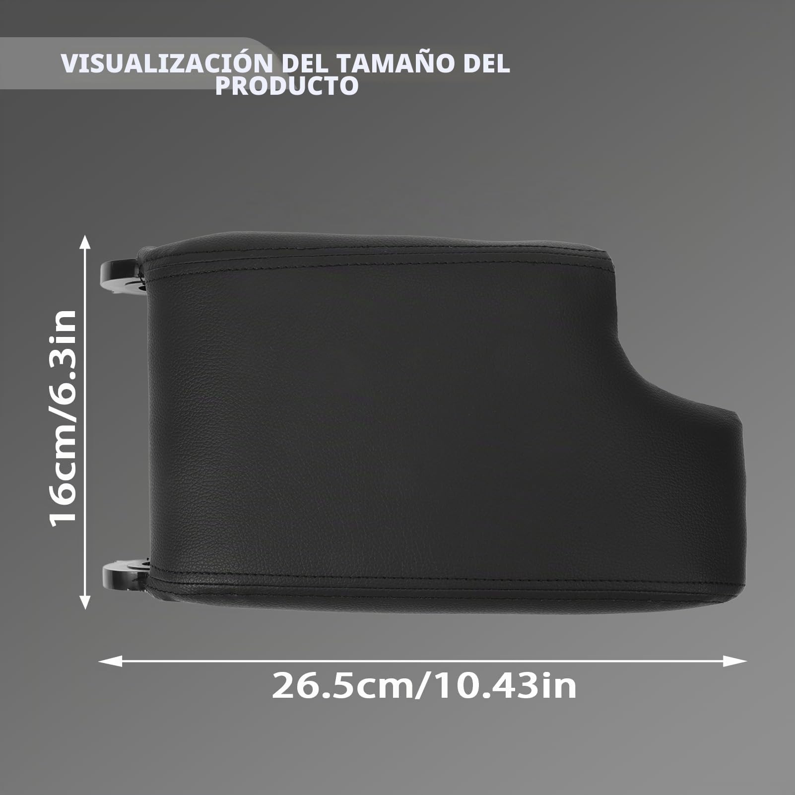 Apoyabrazos Central Tapa Caja para Serie 3 E46 1998-2006 Sustituye a 51168213632, 8213632, Negro